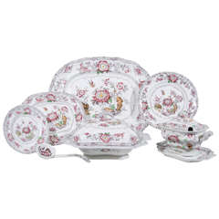Antique Staffordshire Dinner Service 9