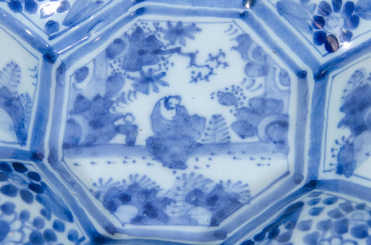 17th Century Blue and White German Delft Charger