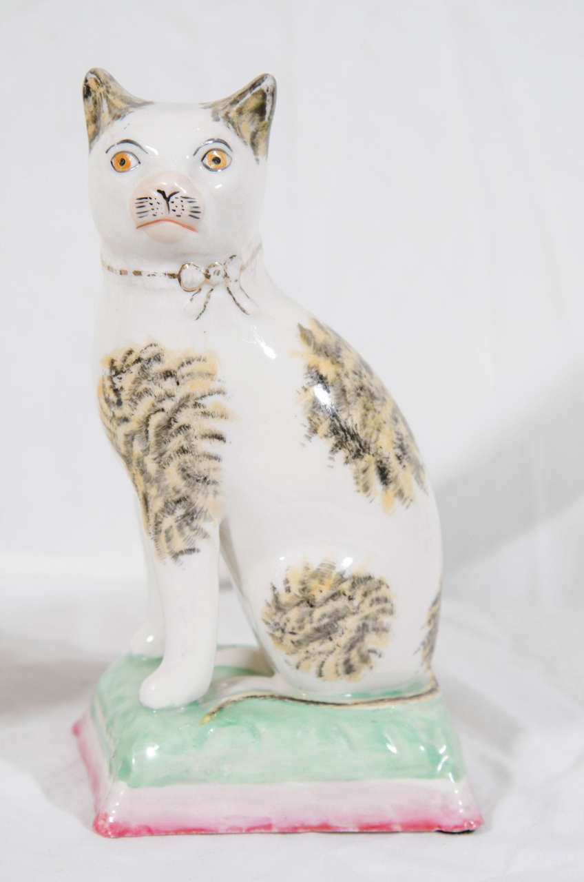 staffordshire cats pair