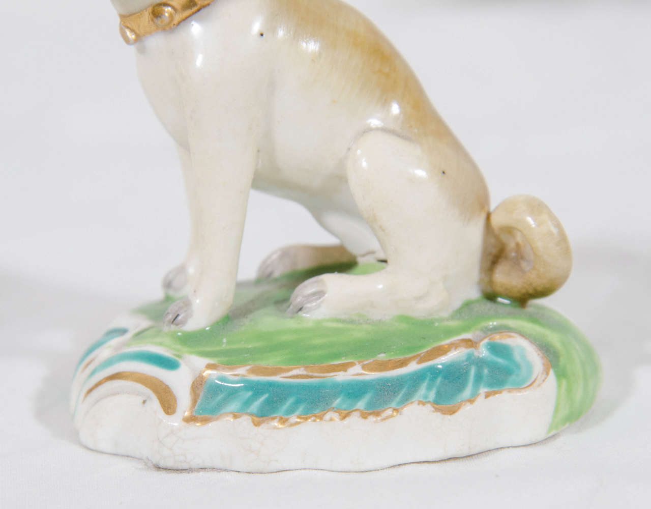 Regency Antique Porcelain Pug Dog