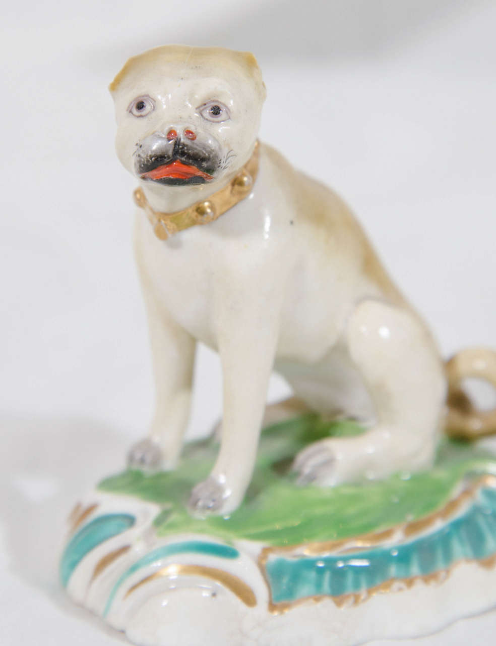 Antique Porcelain Pug Dog at 1stdibs