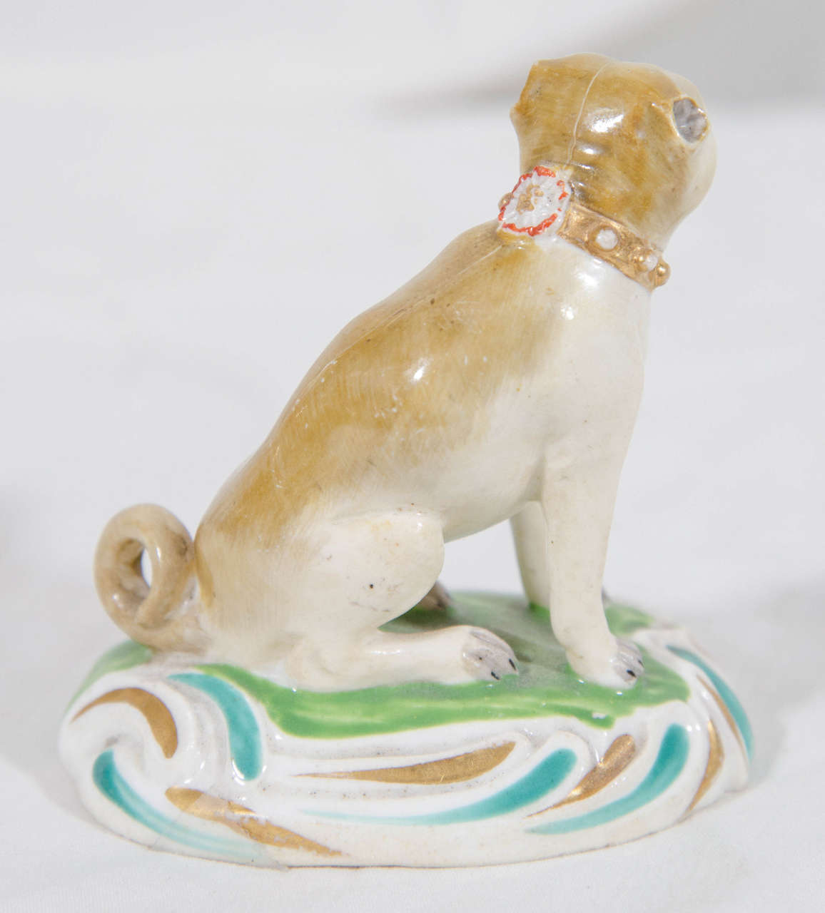 Antique Porcelain Pug Dog at 1stdibs