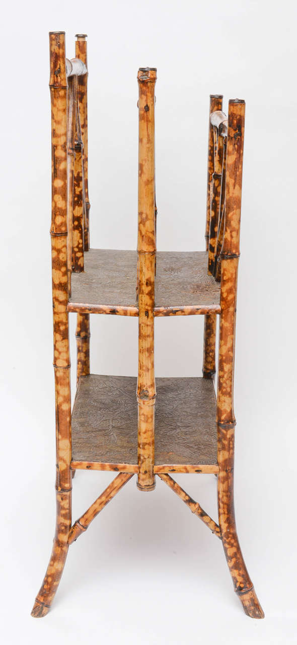 Superb19th Century English Bamboo Canterbury Rack In Good Condition In West Palm Beach, FL