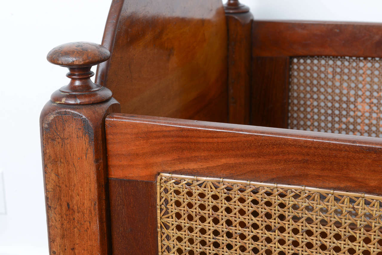 Rare 19th Century Mahogany Babies or Dolls Cradle 1