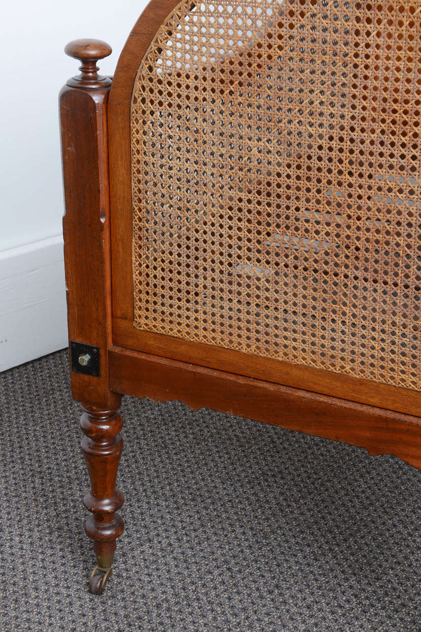 Rare 19th Century Mahogany Babies or Dolls Cradle 3