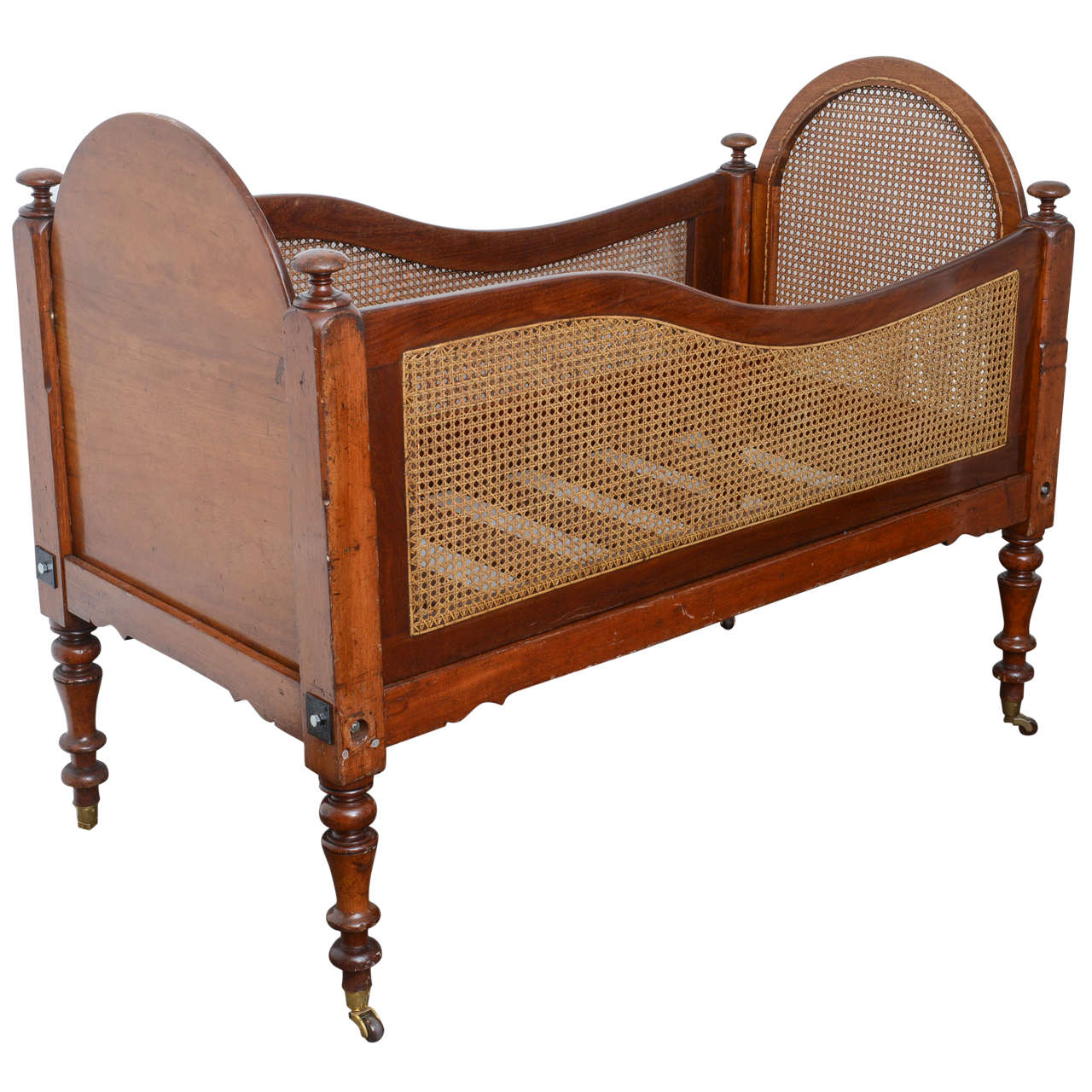 Rare 19th Century Mahogany Babies or Dolls Cradle