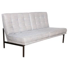 Florence Knoll Bronze "Parallel Bar" Loveseat, 1950's
