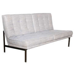 1950's Florence Knoll "Parallel Bar" Bronze Loveseat 8