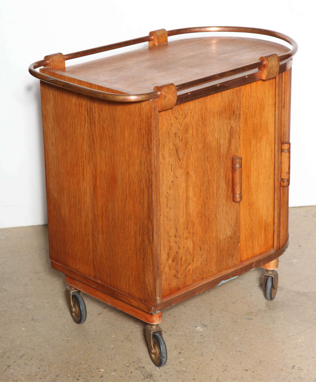 rolling Art Deco Bar Cart In Good Condition In Bainbridge, NY