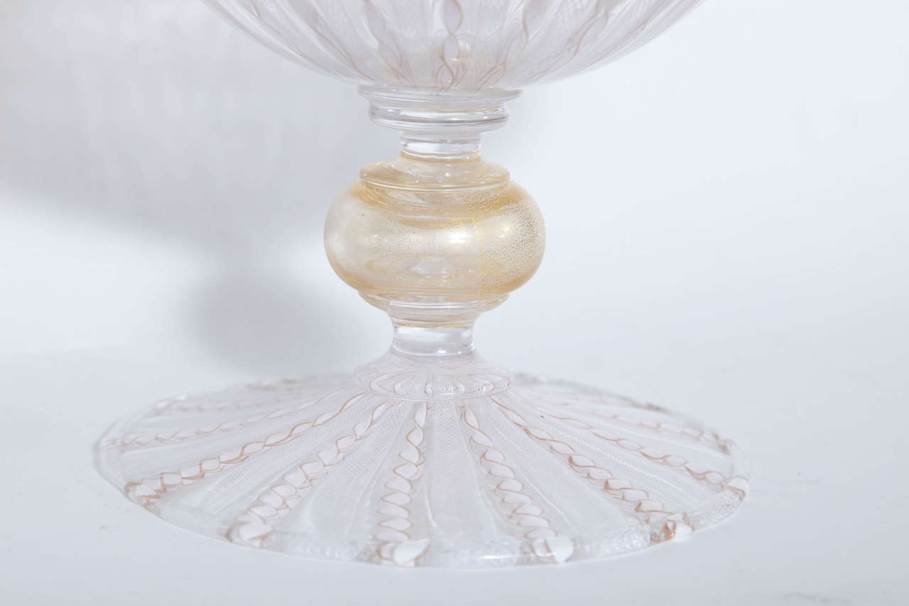 Other Venetian Glass Pedestal Bowl