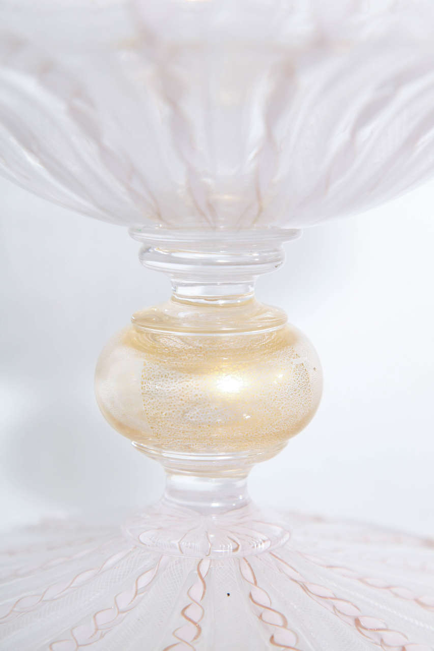 Venetian Glass Pedestal Bowl 1