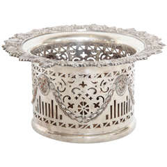 Antique Silver Plate Wine Holder
