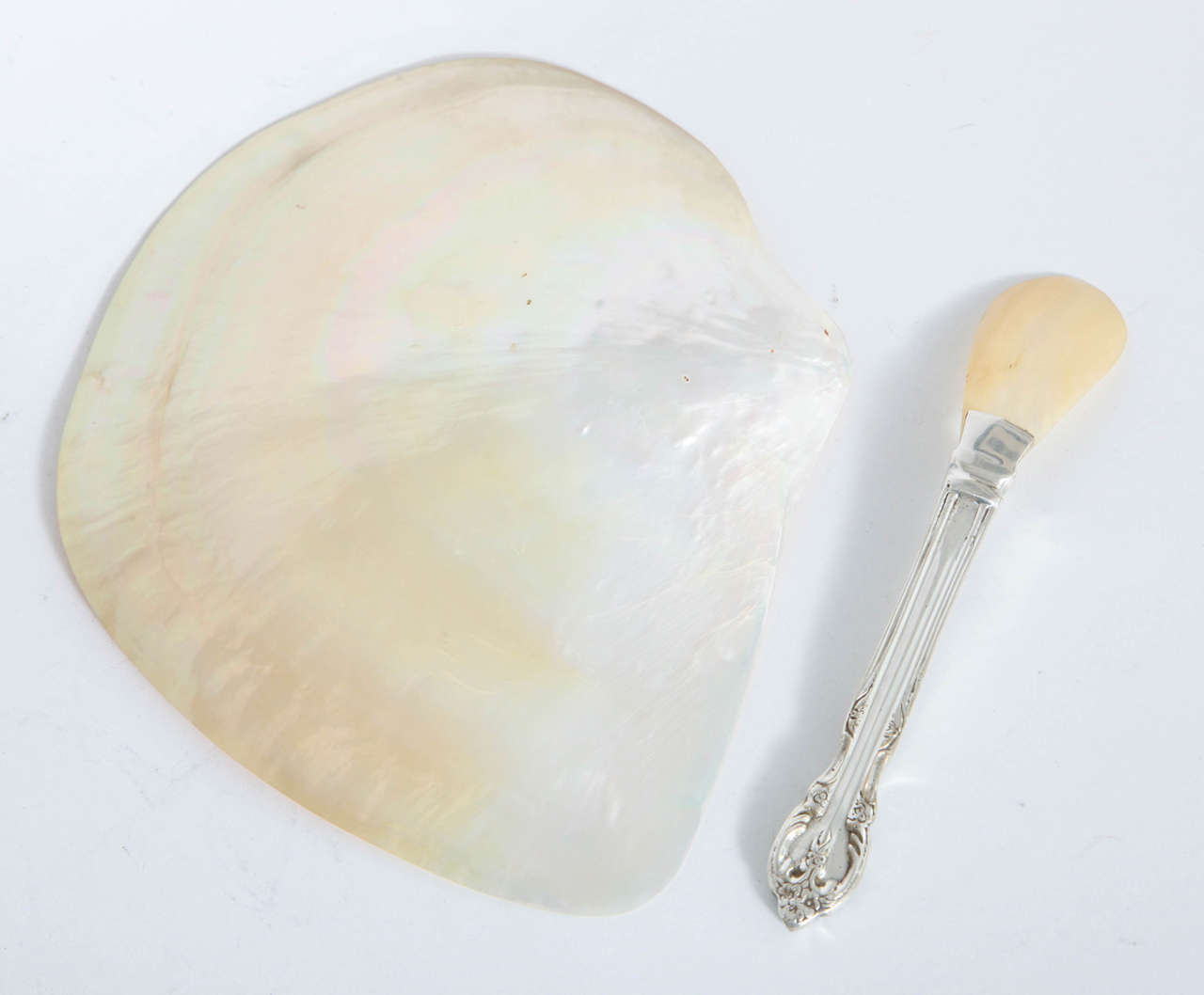 Mid-20th Century Mother of Pearl Caviar Dish