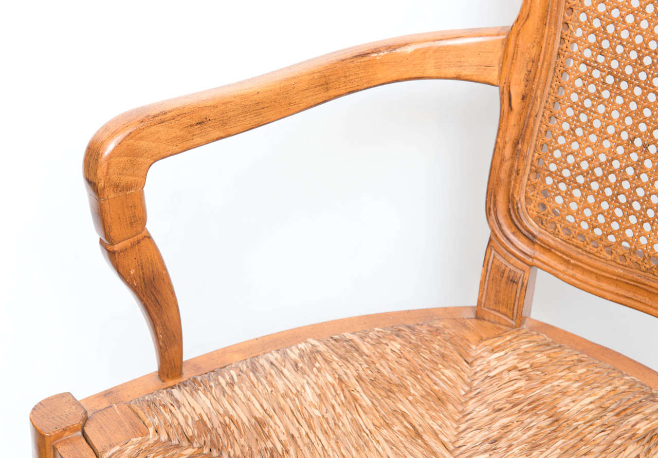 Set of Six French Provençal Chairs, 20th Century In Good Condition In West Palm Beach, FL