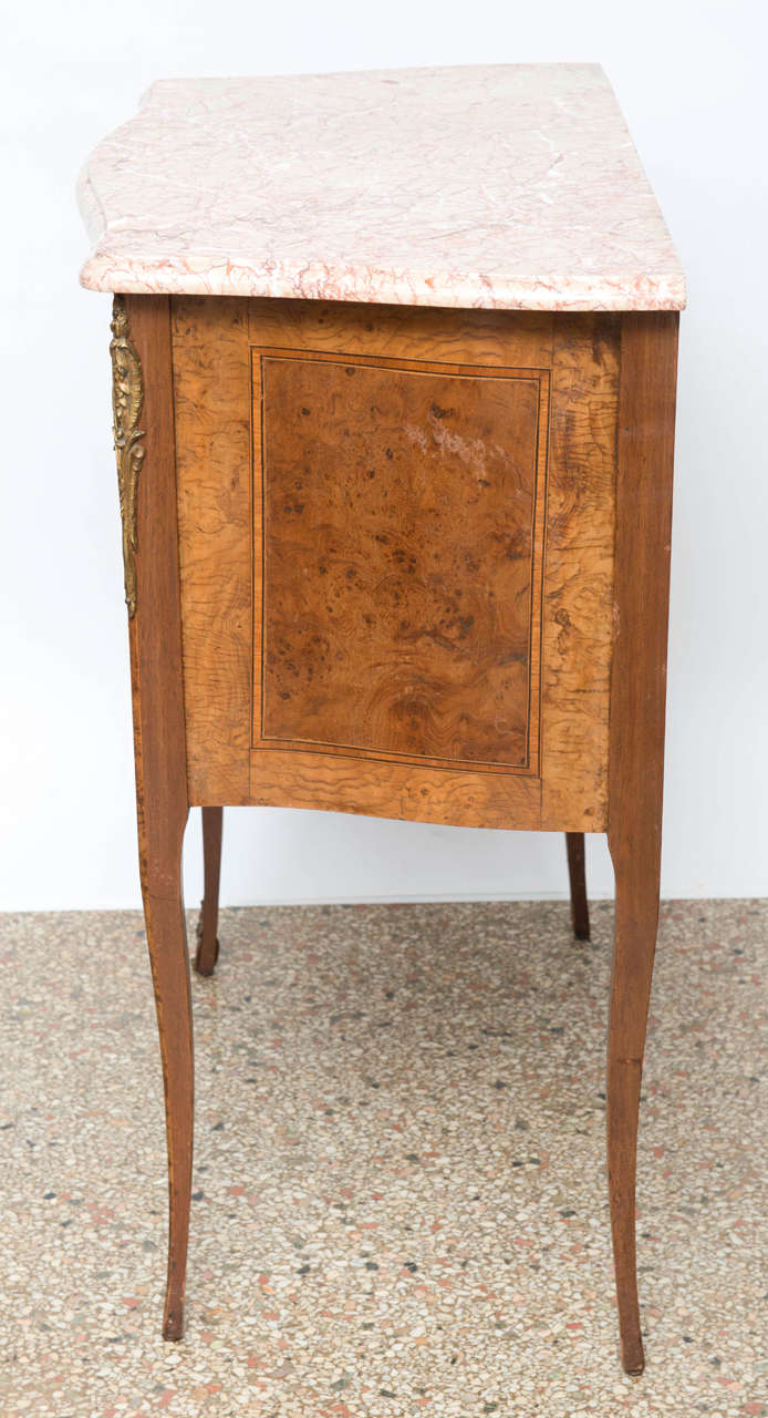 French Commode, Side, End Table with Porcelain Plaques, 20th Century For Sale 3