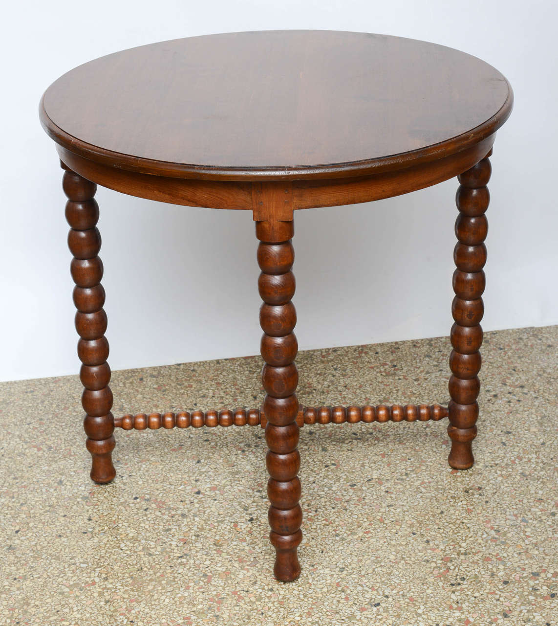 British Pair of English Dining, Game, Center Tables with Barley Twist Legs