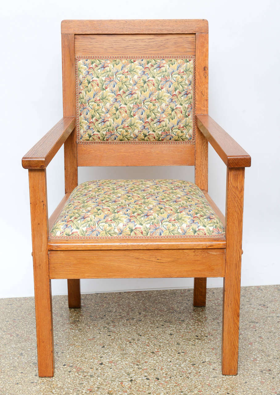 Rare find! A matching set of armchairs in great shape. They came out of a turn of the century corporate office in Upstate New York. All have been refinished, half (12) newly upholstered, sold by the item.

Originally $ 1,440.00

PLEASE VISIT OUR