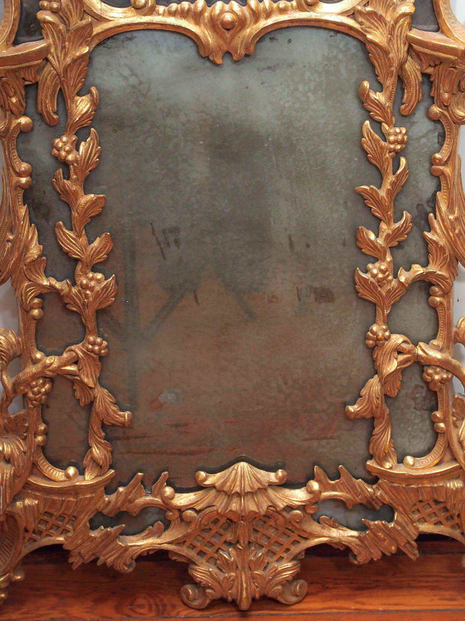 Pair of 19th Century Chinese Chippendale Style Mirrors For Sale 1