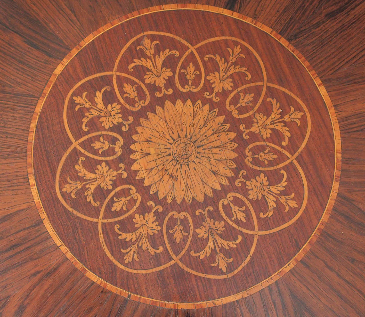 Italian Directoire Marquetry Table In Good Condition For Sale In Natchez, MS