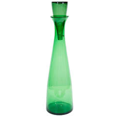 Grand and Tall Floor Decanter by Wayne Husted for Blenko