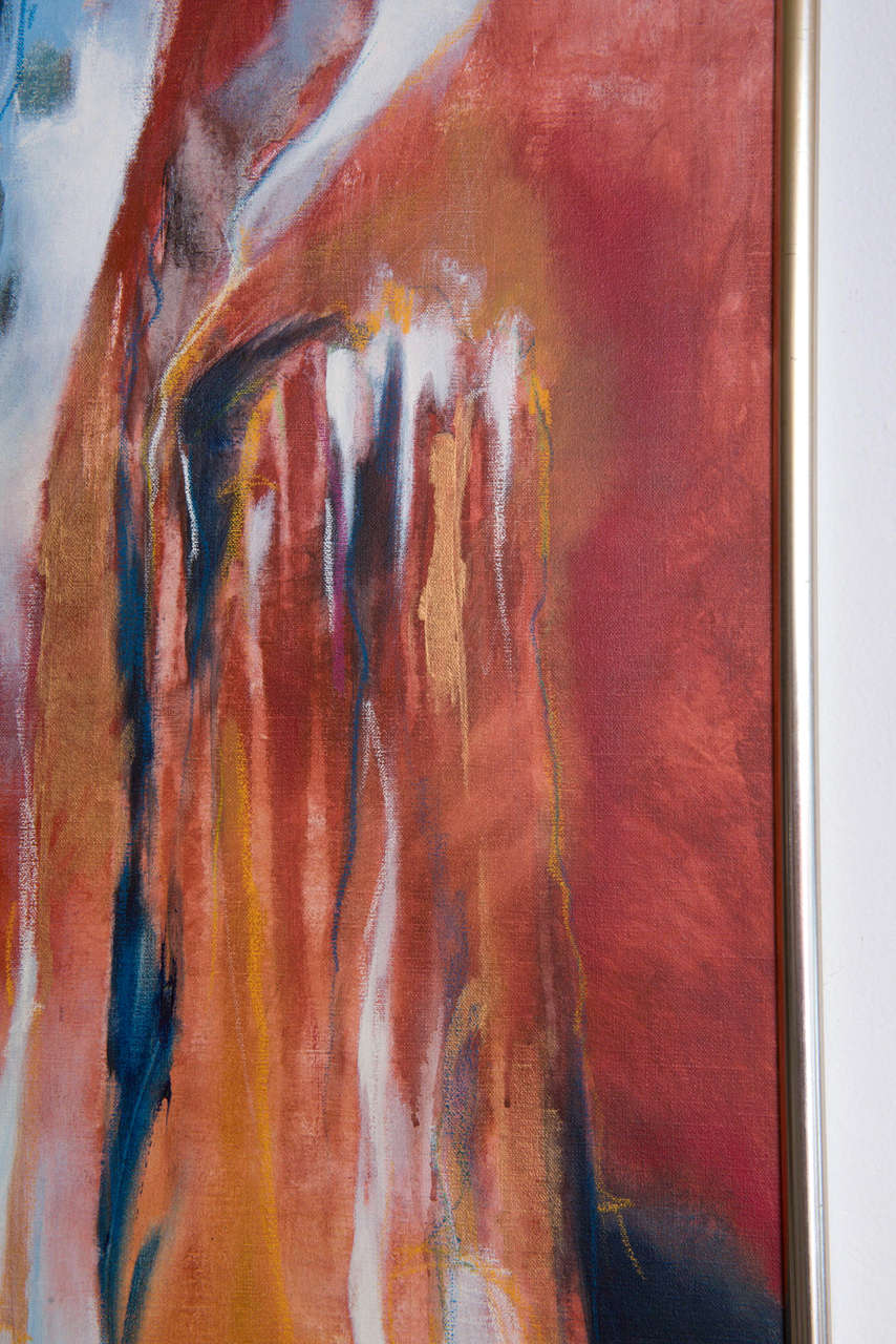 Abstract Composition Signed Susse Volander In Good Condition For Sale In West Palm Beach, FL