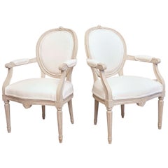 19th Century Pair of Swedish Antique Armchairs