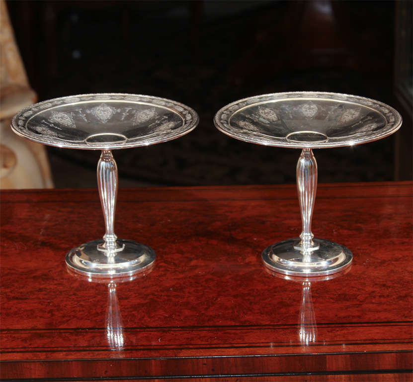 American Pair of Sterling silver compotes by Towle