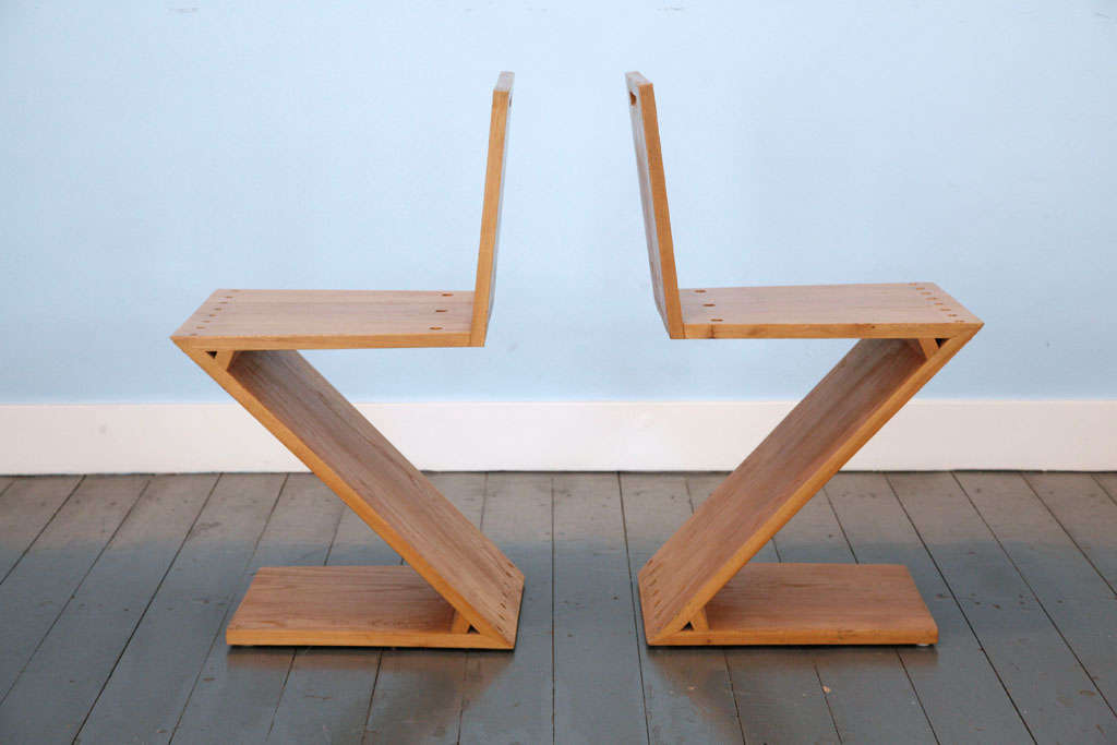 Mid-20th Century Zig-Zag Chair  by Gerrit Thomas Rietveld For Sale