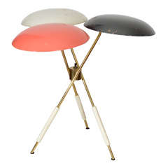 Gerald Thurston Table Lamp with Multi Colored Shades-Lightolier