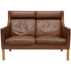 Borge Mogensen banquette en cuir