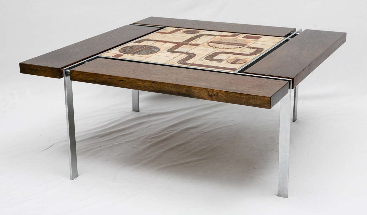 Danish Tile Top Coffee Table