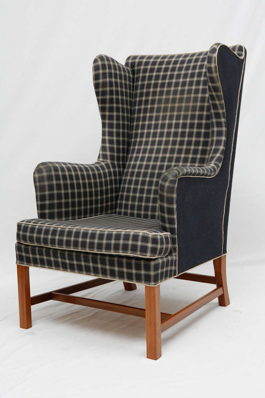 Kaare Klint Wingback Chair, entworfen 1941 und hergestellt von Rud Rasmussen.
