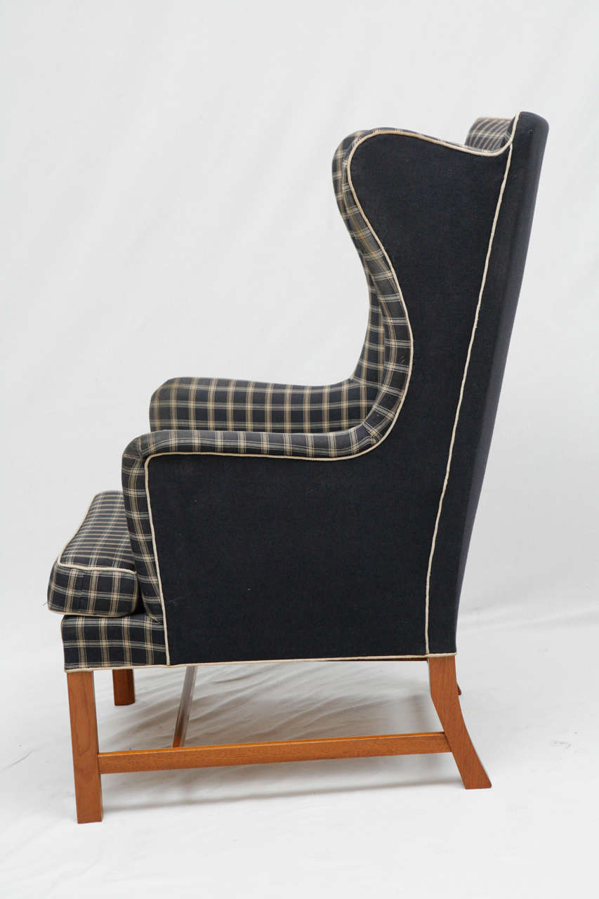 Kaare Klint Wingback Chair In Excellent Condition For Sale In Los Angeles, CA