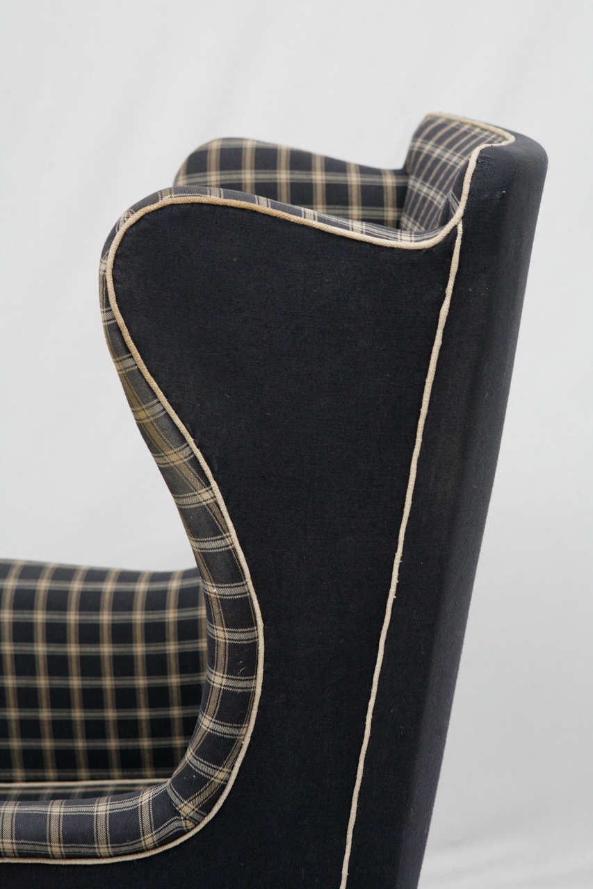Mahogany Kaare Klint Wingback Chair For Sale