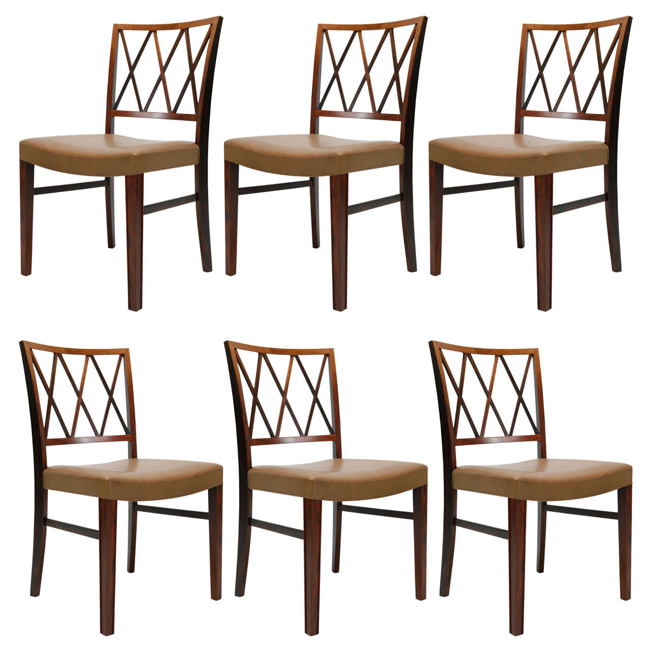 6 Rosewood Ole Wanscher Dining Chairs