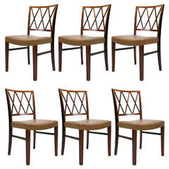 6 Rosewood Ole Wanscher Dining Chairs