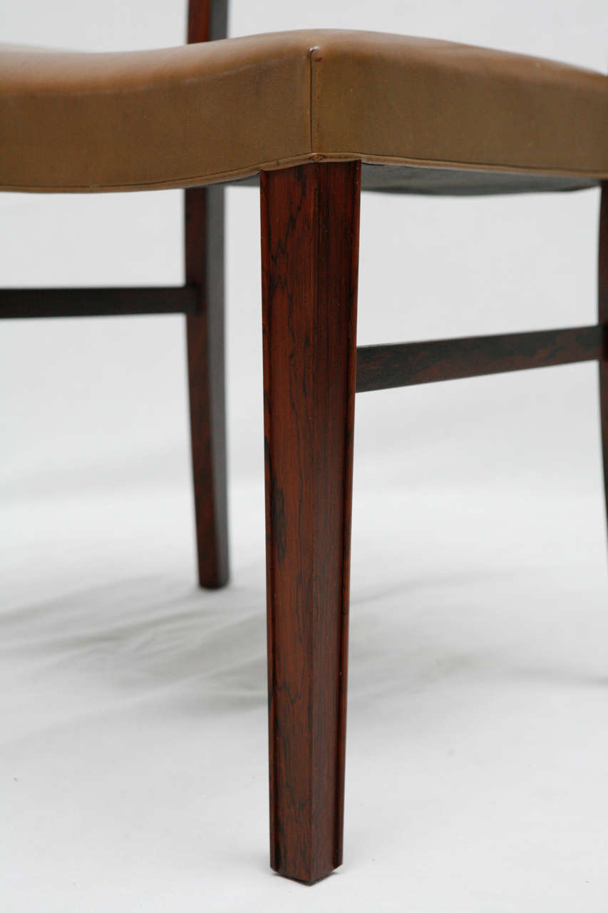 Danish 6 Rosewood Ole Wanscher Dining Chairs