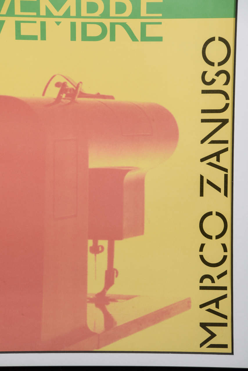 20th Century Italian Grafiche Mariano 20th century poster of Marco Zanuso design For Sale