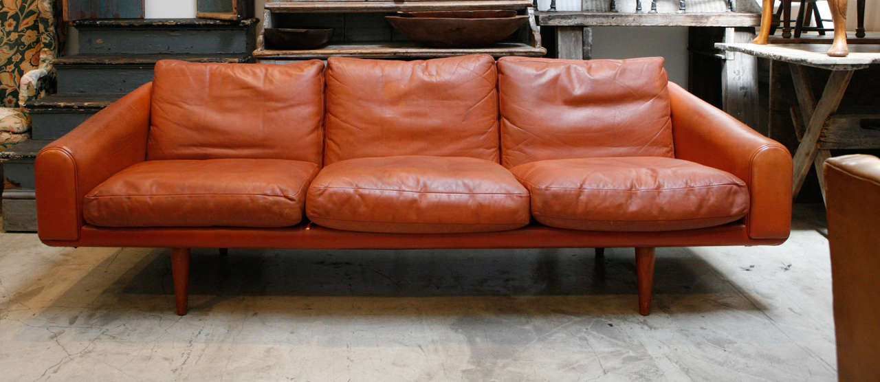 a custom made sofa by danish designer illum wikkelso.
