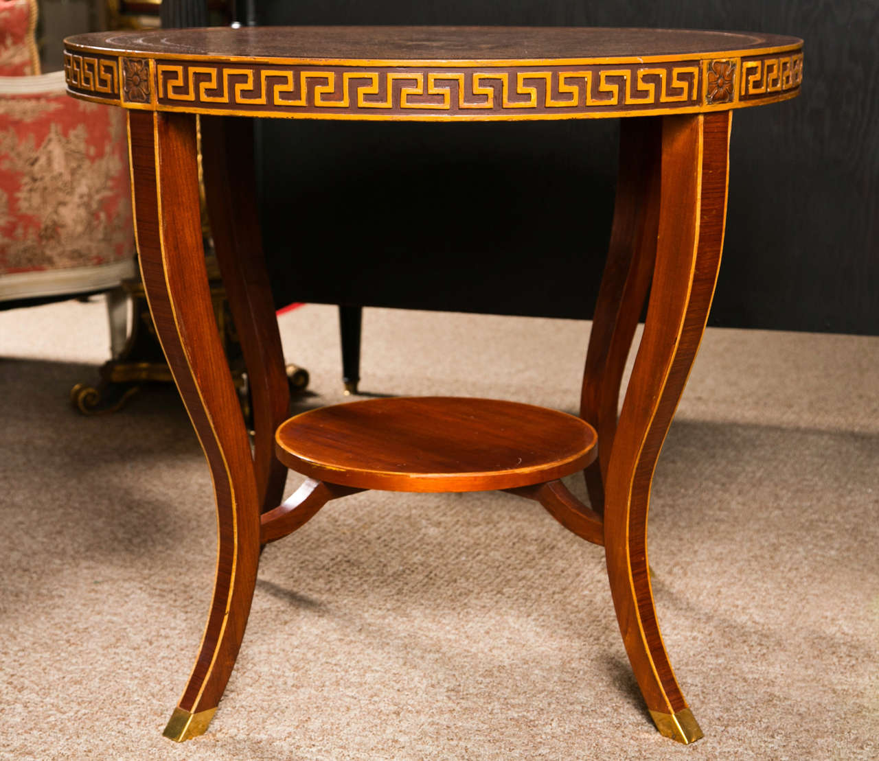 Regency Style Rosewood Gueridon Center Table by Jansen 4