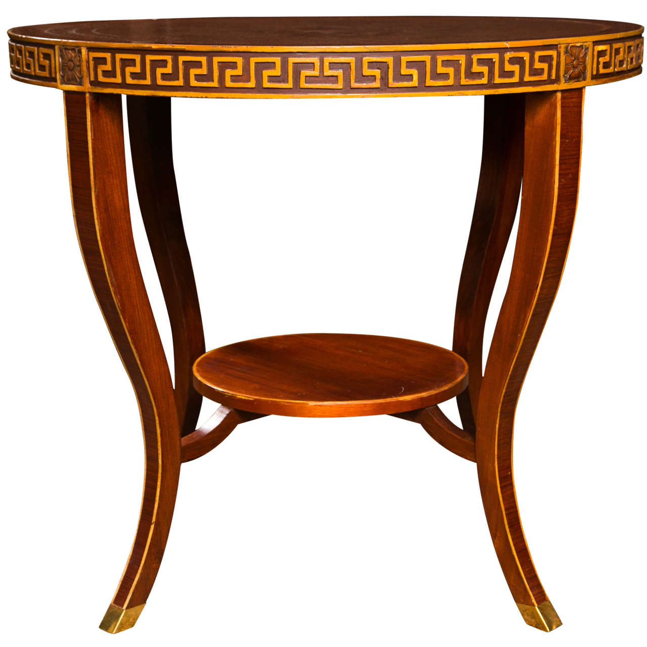 Regency Style Rosewood Gueridon Center Table by Jansen