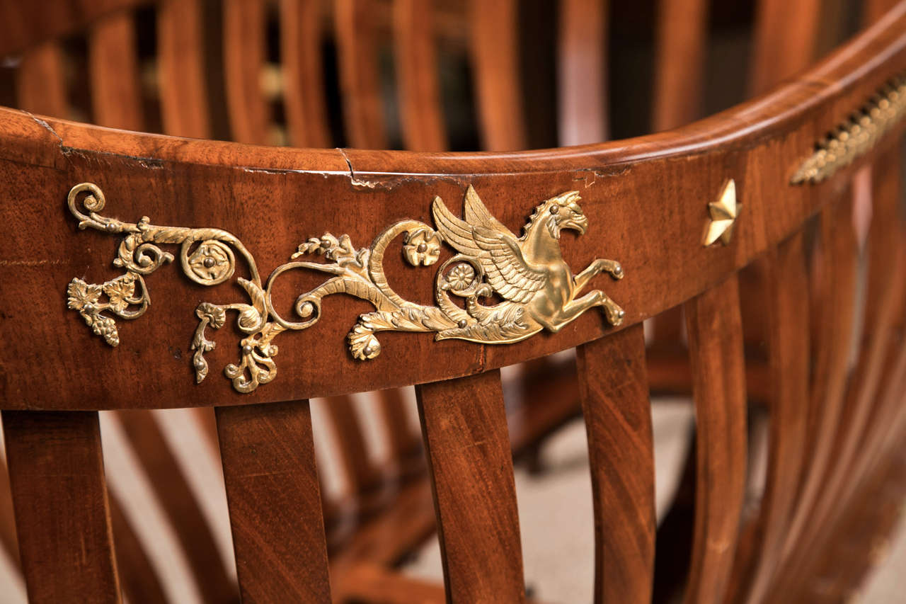 19th Century French Empire Baby Cradle 2