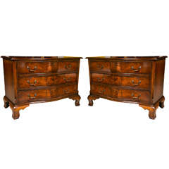 Pair of Georgian Style Mahogany Chests of Drawers