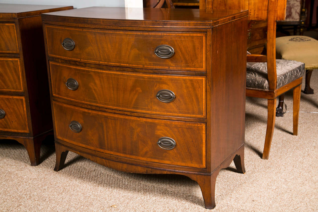 Pair of English Regency Style Mahogany Chests