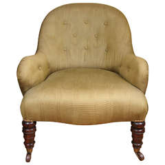 Fine Late Regency Rosewood Tub Chair