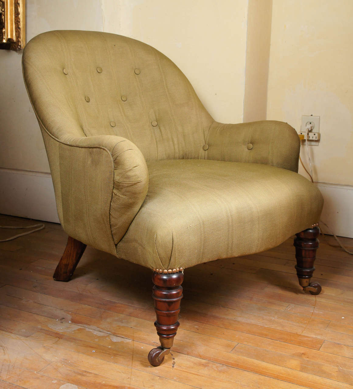 British Fine Late Regency Rosewood Tub Chair