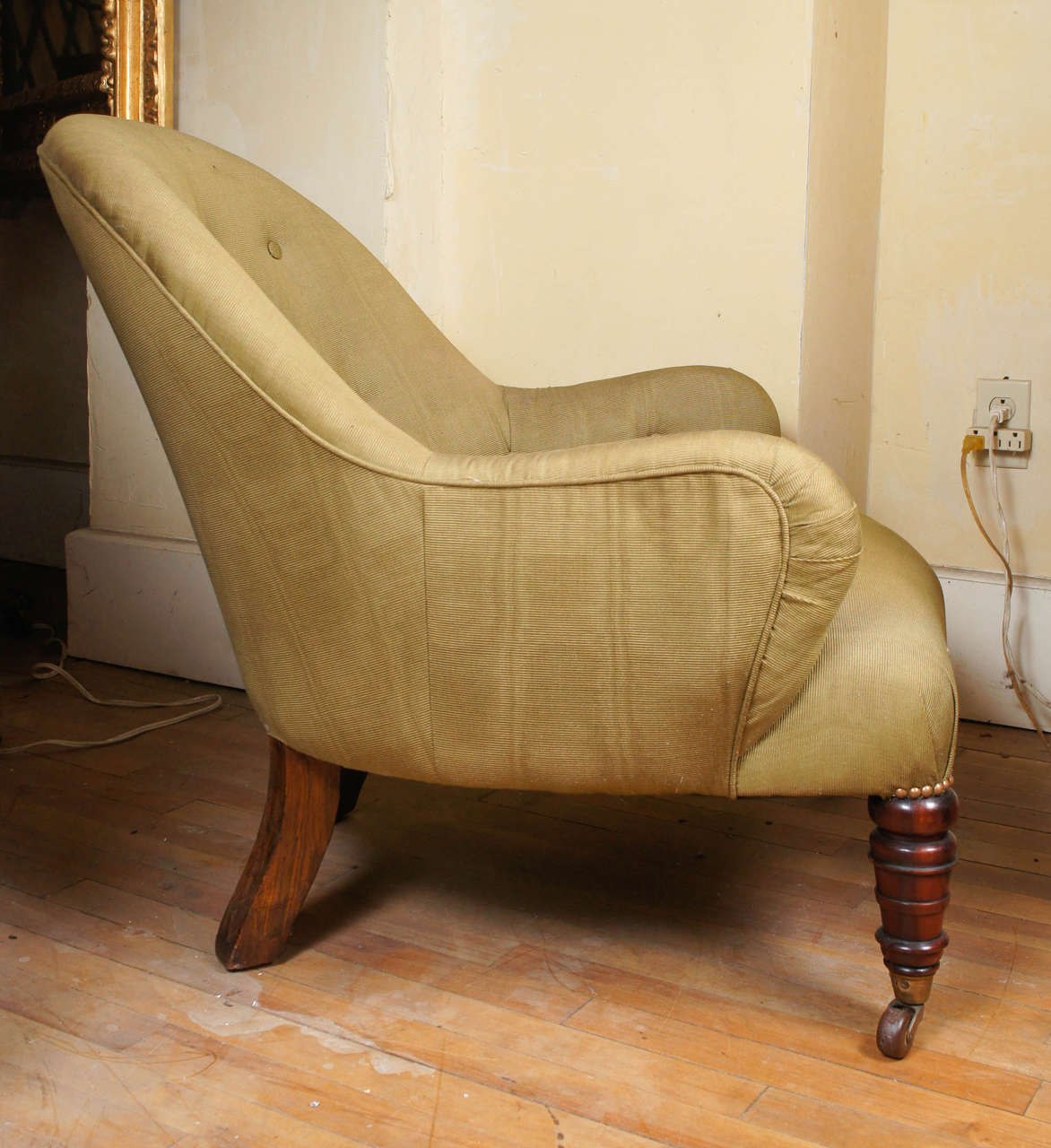 Fine Late Regency Rosewood Tub Chair In Good Condition In Hudson, NY