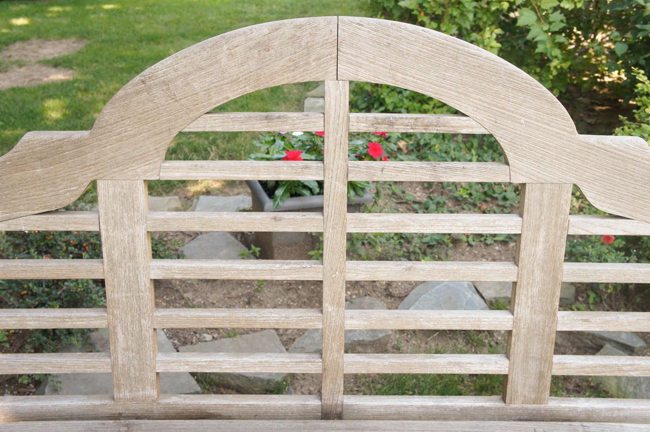 lutyens teak bench