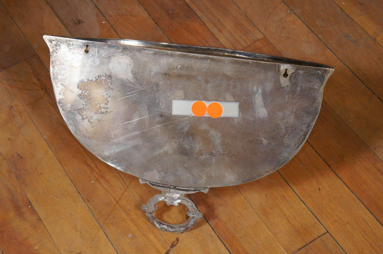 Pair of 19th Century Georgian Silverplate English Wall Planters 3