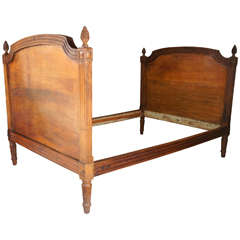 Louis XVI Period Walnut Alcove Bed